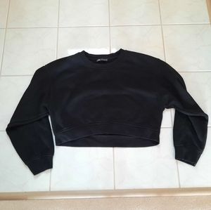 Zara Black Cropped Sweater